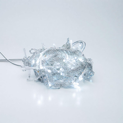 Новорічна гірлянда штора 2х2 м 80 LED кімнатна білий провід Білий ZWM2280LEDW