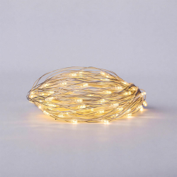 Новорічна гірлянда штора 2х2 м 80 LED кімнатна білий провід Жовтий ZWM2280LEDY