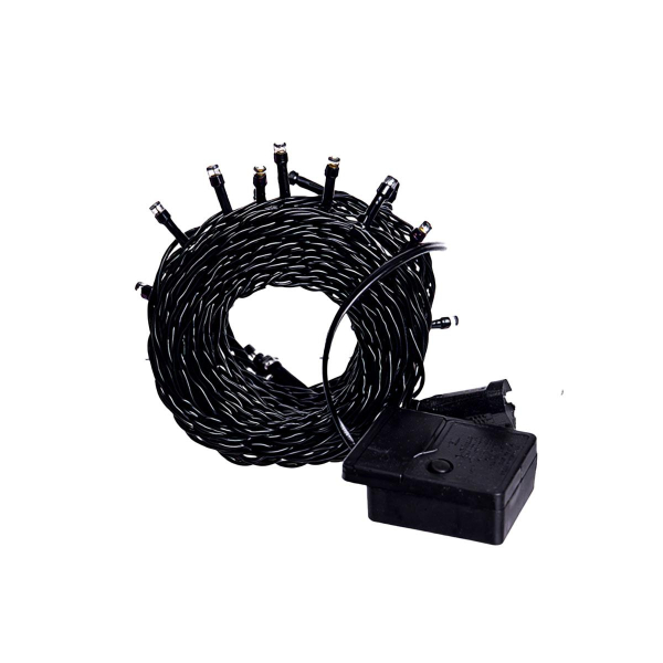 Новорічна гірлянда штора 3х2 м 144 LED кімнатна білий провід Жовтий ZWM32144LEDY - фото №4