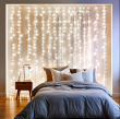 Новорічна гірлянда штора 3х3 м 192 LED кімнатна білий провід Білий ZWM33192LEDW - фото №2