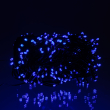 Новорічна гірлянда вулична 30 м 300 LED з сонячною батареєю чорний провід Синій SB300L30MBBL - фото №1