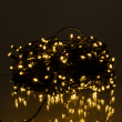 Новорічна гірлянда вулична 30 м 300 LED з сонячною батареєю чорний провід Жовтий SB300L30MBY - фото №1