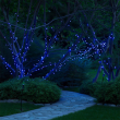 Новорічна гірлянда вулична 50 м 500 LED з сонячною батареєю чорний провід Синій SB500L50MBBL - фото №3