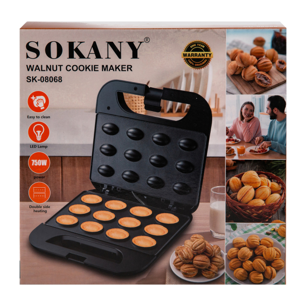 Електрична горішниця Sokany 750 Вт з антипригарним покриттям SK-08068 - фото №7