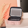 Органайзер косметичка з еко шкіри з дзеркалом та підсвічуванням 26×22×9 см HP-10-2AP - фото №9
