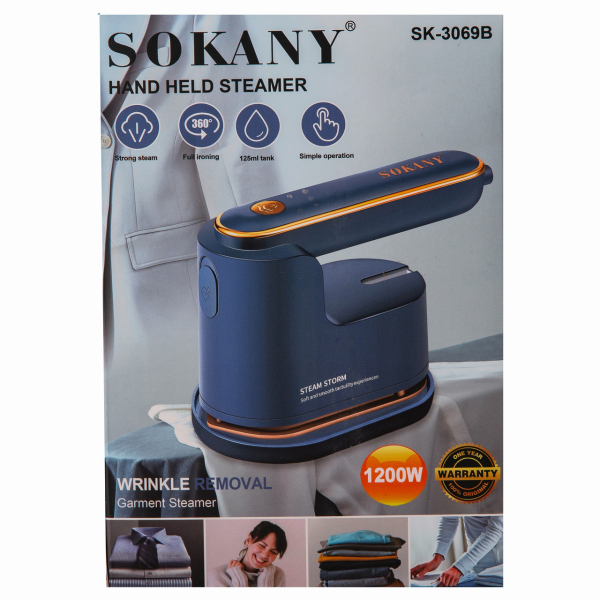 Відпарювач Sokany SK-3069 Ручний 1200 Вт синій - фото №16