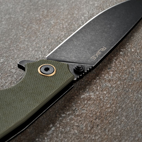 Ніж складаний туристичний Ruike P801-G, (8.6 см) 14C28N / G10 оливковий - фото №36