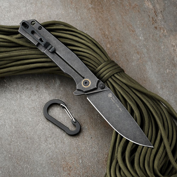 Ніж складаний туристичний Ruike P801-G, (8.6 см) 14C28N / G10 оливковий - фото №42