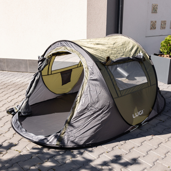 Намет туристичний 245×145×100 (см) кемпінговий для риболовлі 2 х місний Зелений LU-030GR - фото №5