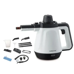 Пароочисник ручний Sokany 1200 Вт з насадками, відпарювач для кухні, меблів та ванної, парове чищення