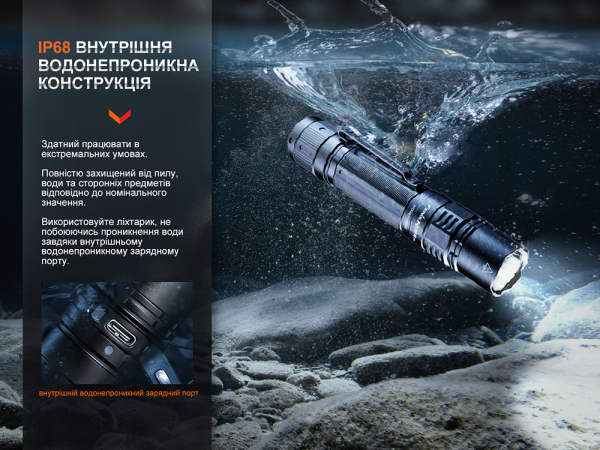 Ліхтар тактичний Fenix PD36R Pro RED - фото №39