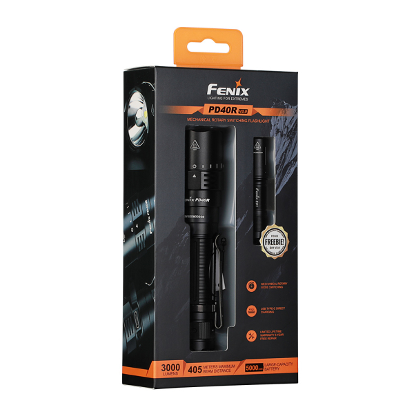 Ліхтар ручний Fenix PD40R V2.0 + подарунок Ліхтар ручний Fenix E01 V2.0 - фото №8