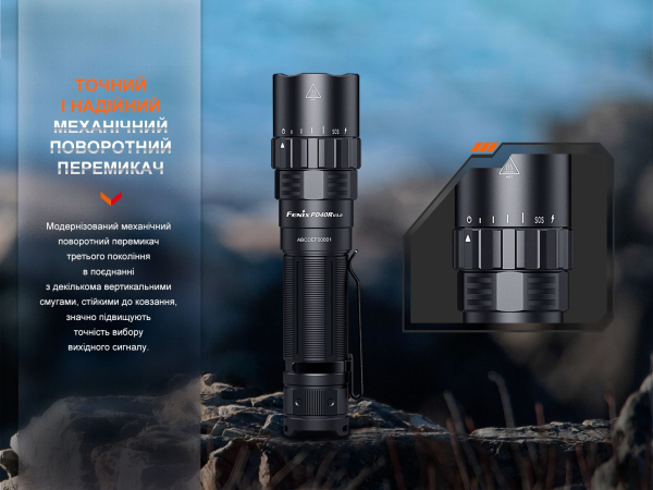 Ліхтар ручний Fenix PD40R V3.0, 3000 lm - фото №8