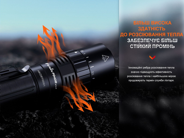 Ліхтар ручний Fenix PD40R V3.0, 3000 lm - фото №10