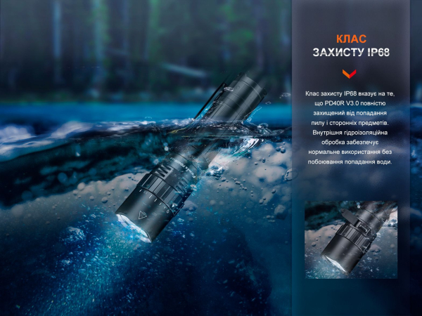 Ліхтар ручний Fenix PD40R V3.0, 3000 lm - фото №13