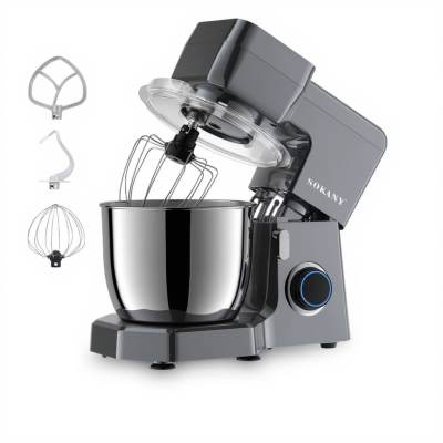 Планетарний міксер Sokany 1500 Вт з чашею 6,5 л 10 режимів швидкості SK-272 - фото