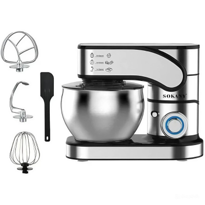 Планетарний міксер Sokany 2000  Вт з чашею 8,5 л 6 режимів SK-05015 - фото