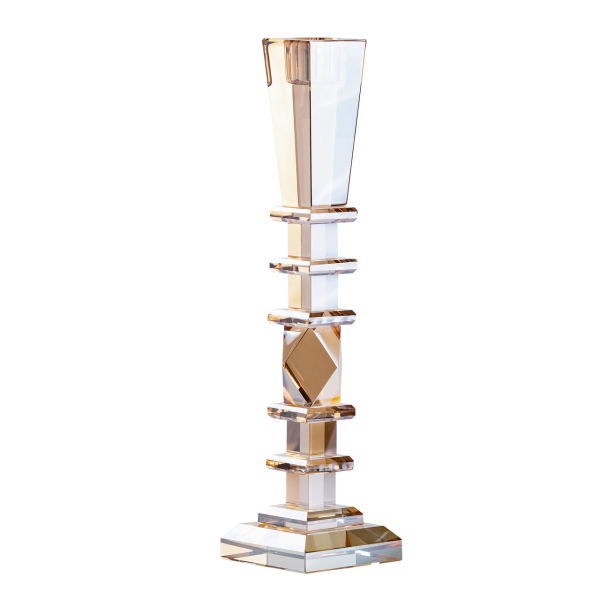 Свічник скляний 27.5 (см) високий класичний HP36555L - фото №2