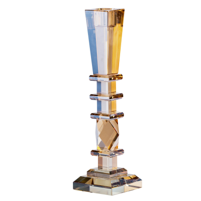 Свічник 25 (см) скляний високий HP36555M - фото