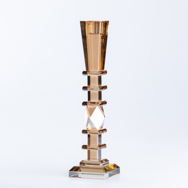 Свічник скляний 27.5 (см) високий класичний HP36555L - фото №4