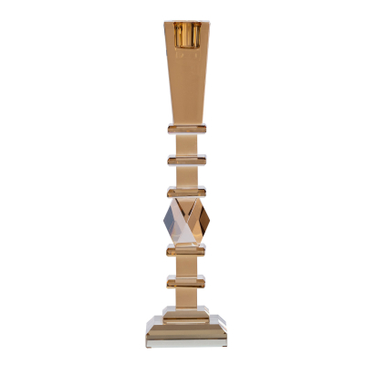 Свічник скляний 27.5 (см) високий класичний HP36555L - фото