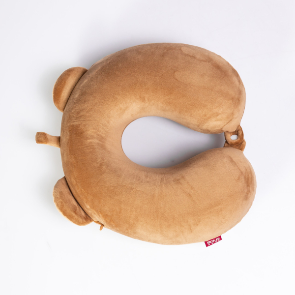 Подушка для шиї Cookie Bear U-подібна, коричневий HP-56-1BR - фото №4