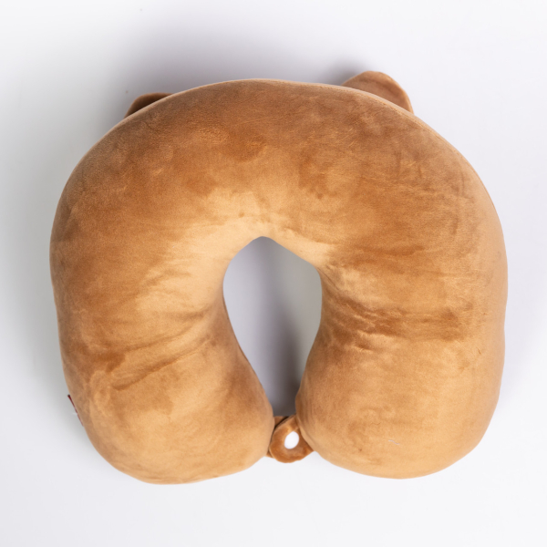 Подушка для шиї Miaow U-подібна подвійна, коричневий HP-56-27BR - фото №4
