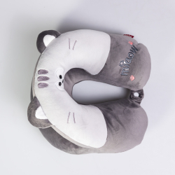 Подушка для шиї Miaow U-подібна подвійна, сірий HP-56-27G