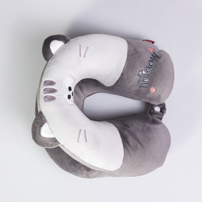 Подушка для шиї Miaow U-подібна подвійна, сірий HP-56-27G - фото
