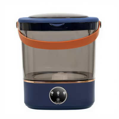 Портативна пральна машина з відтискачем 36 Вт 850 об./хв з баком на 12 літрів Синя HP-35015-61BL - фото