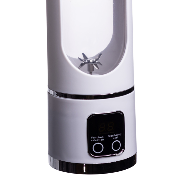 Портативний блендер для смузі на акумуляторі 450 мл 25 Вт USB Білий HP-11-10W - фото №2