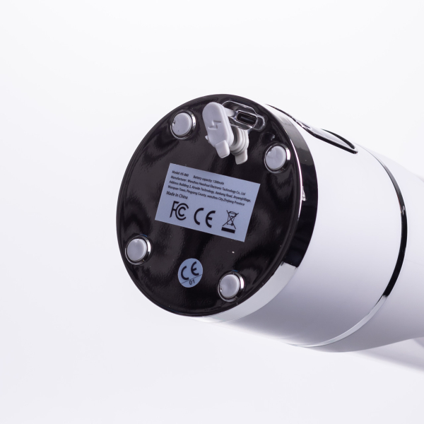 Портативний блендер для смузі на акумуляторі 450 мл 25 Вт USB Білий HP-11-10W - фото №3