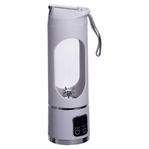 Портативний блендер для смузі на акумуляторі 450 мл 25 Вт USB Білий HP-11-10W - фото №5