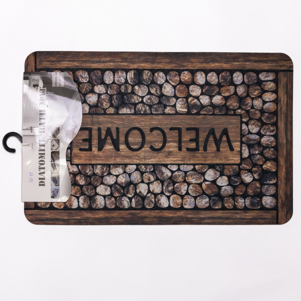 Килимок придверний Vertical Welcome 38*58 см діатомітовий HP-42-41 - фото №3