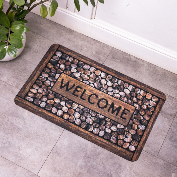 Килимок придверний Vertical Welcome 38*58 см діатомітовий HP-42-41 - фото №4