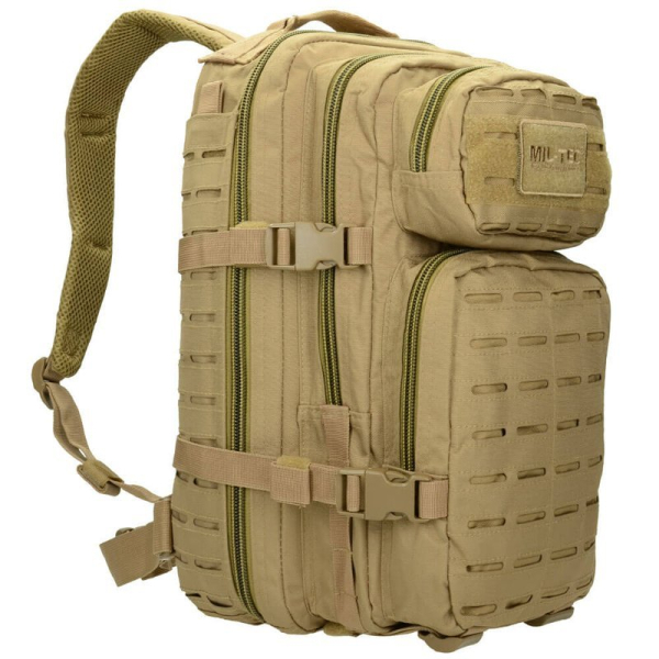 Рюкзак тактичний MIL-TEC Assault Laser Cut 20L Coyote - фото №3