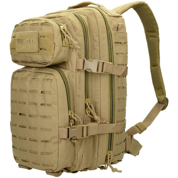 Рюкзак тактичний MIL-TEC Assault Laser Cut 20L Coyote - фото №4