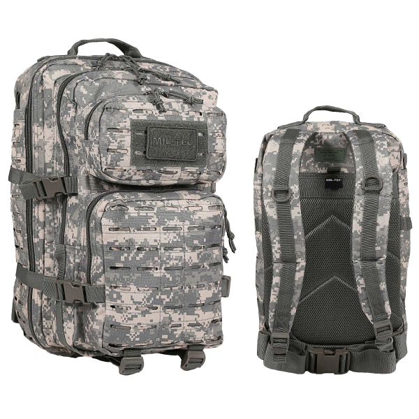 Рюкзак тактичний MIL-TEC Assault Laser Cut 36L Dark camo - фото №20