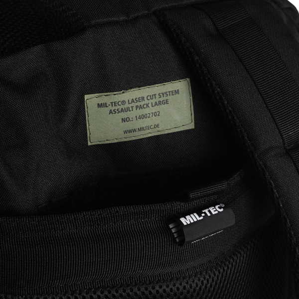 Рюкзак тактичний MIL-TEC Assault Laser Cut 36L Dark camo - фото №15