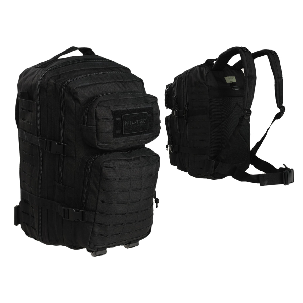 Рюкзак тактичний MIL-TEC Assault Laser Cut 36L Dark camo - фото №11