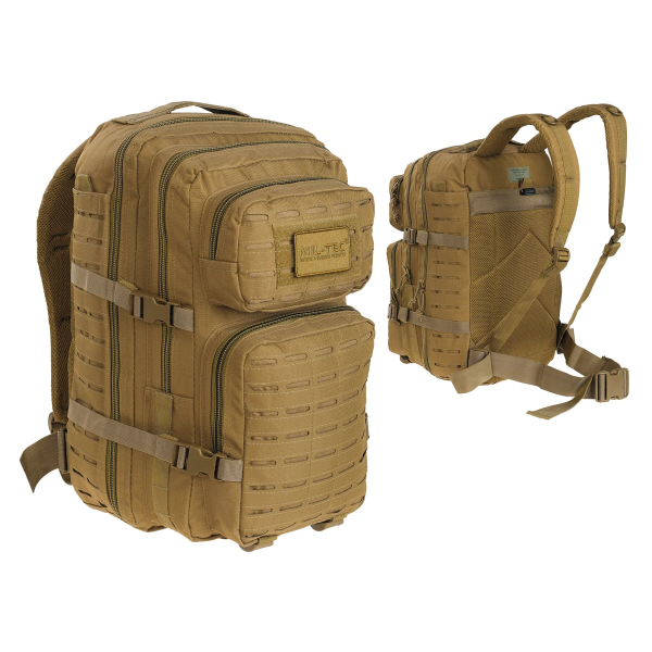 Рюкзак тактичний MIL-TEC Assault Laser Cut 36L Dark camo - фото №29