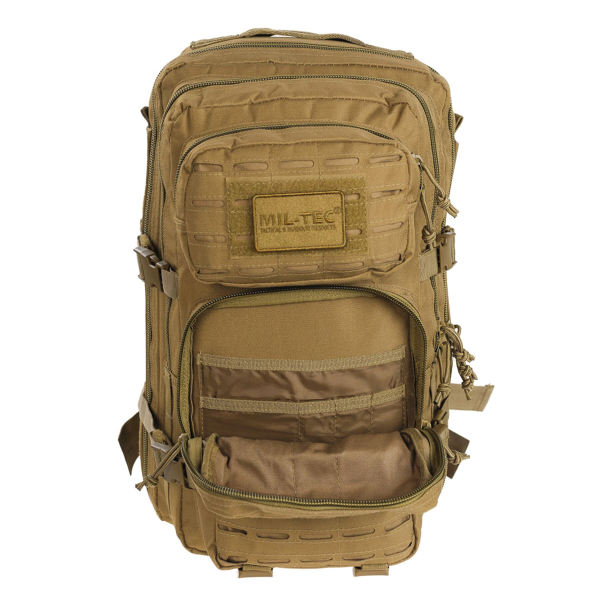 Рюкзак тактичний MIL-TEC Assault Laser Cut 36L Dark camo - фото №34