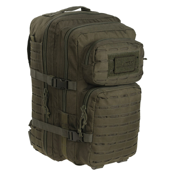 Рюкзак тактичний MIL-TEC Assault Laser Cut 36L Dark camo - фото №2
