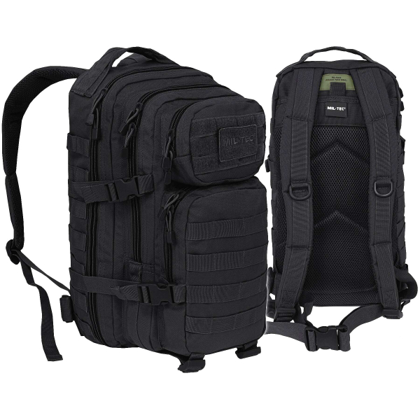 Рюкзак тактичний MIL-TEC US Assault Small 20L Black - фото