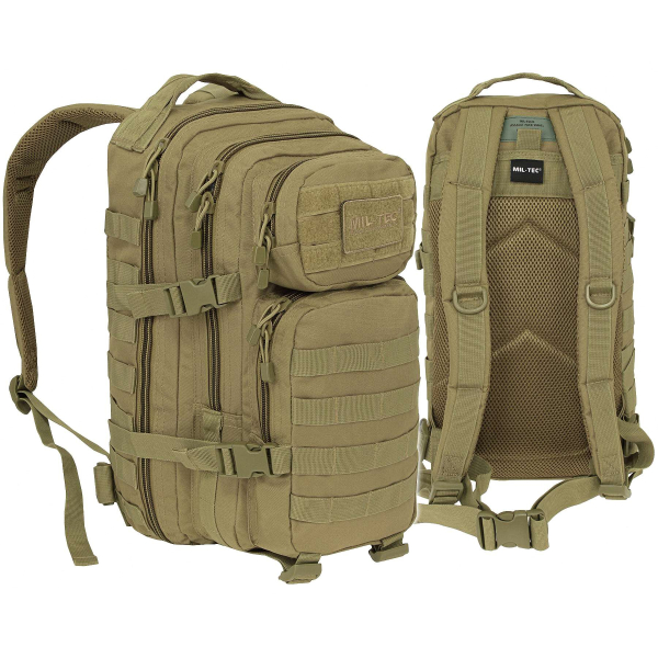 Рюкзак тактичний MIL-TEC US Assault Small 20L Coyote - фото