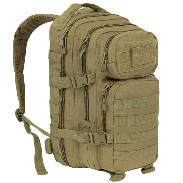 Рюкзак тактичний MIL-TEC US Assault Small 20L Coyote - фото №4