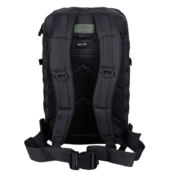 Рюкзак тактичний великий MIL-TEC US Assault Large 36L Black - фото №3