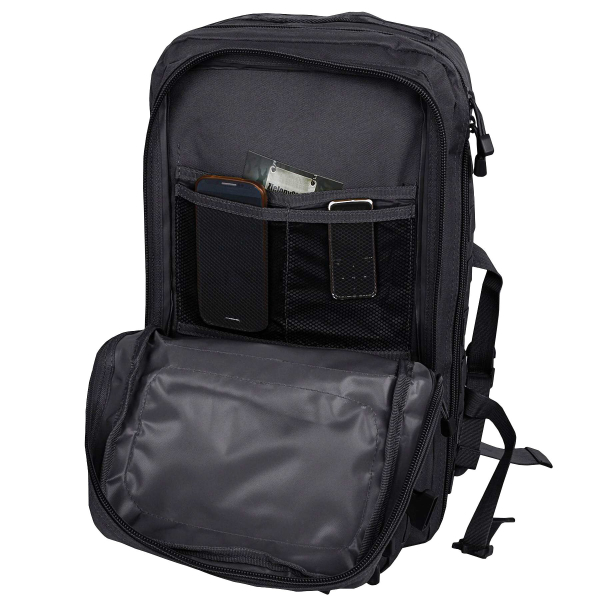 Рюкзак тактичний великий MIL-TEC US Assault Large 36L Black - фото №11
