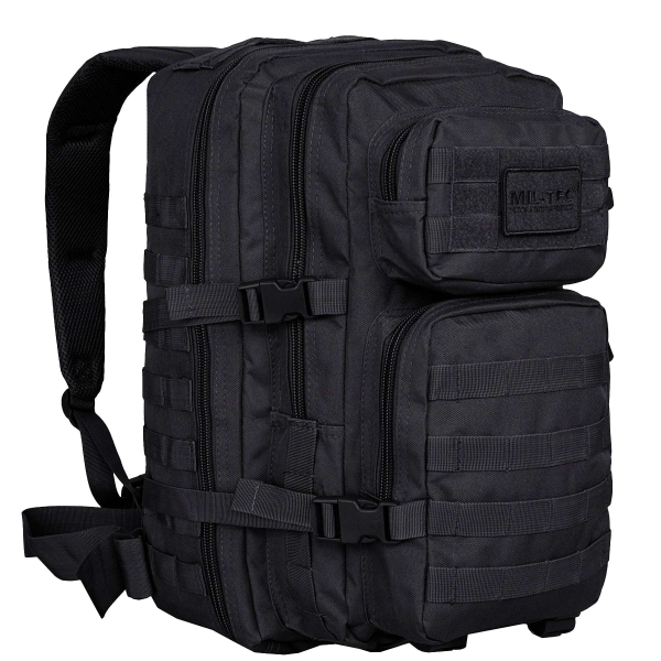 Рюкзак тактичний великий MIL-TEC US Assault Large 36L Black - фото №4
