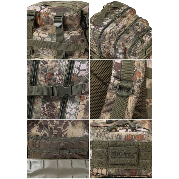 Рюкзак тактичний великий MIL-TEC US Assault Large 36L Urban Camo - фото №24